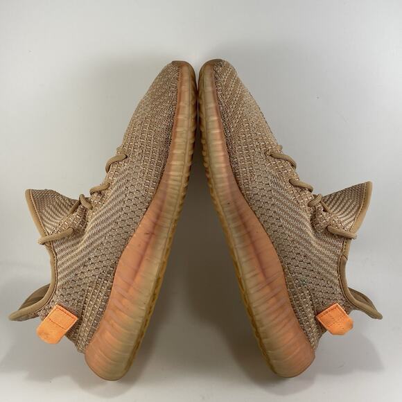 Adidas Yeezy Boost 350 V2 'Clay' Men's Size 12 Comfort Sneakers EG7490 Orange - Picture 7 of 9